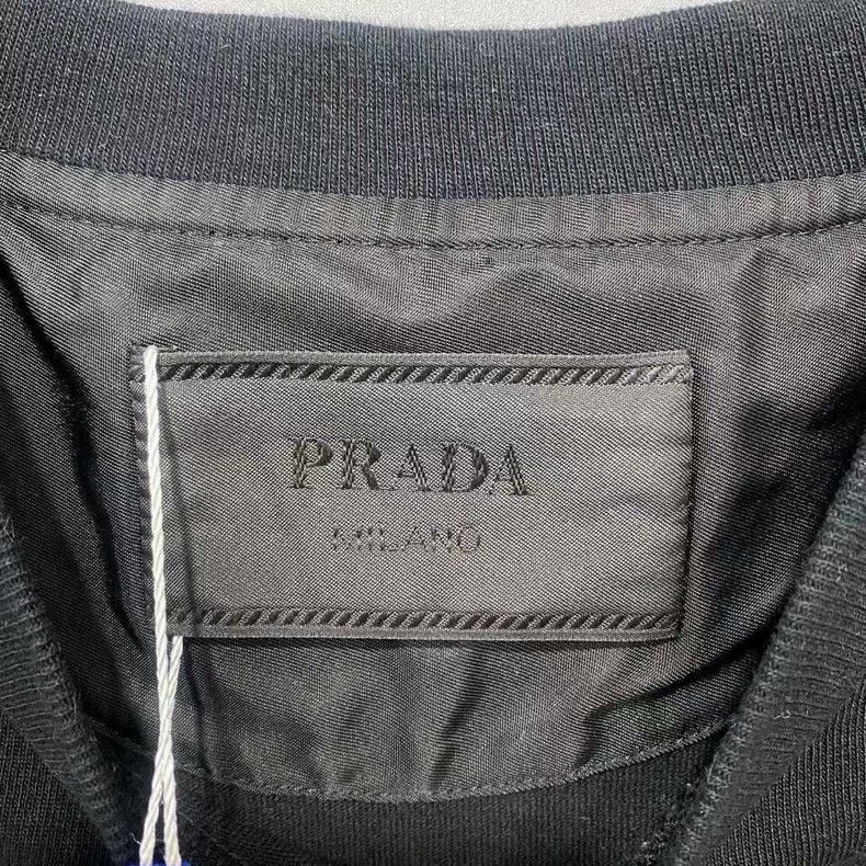 Prada PRADA Logo Stitching Nylon Short Sleeve Shirt Size US S / EU 44-46 / 1 - 5 Thumbnail