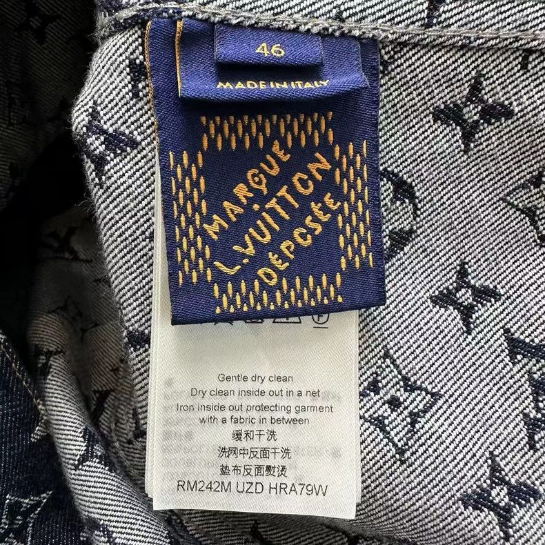 Louis Vuitton Louis Vuitton Denim Jacket with Monogram Pattern Size US L / EU 52-54 / 3 - 4 Thumbnail