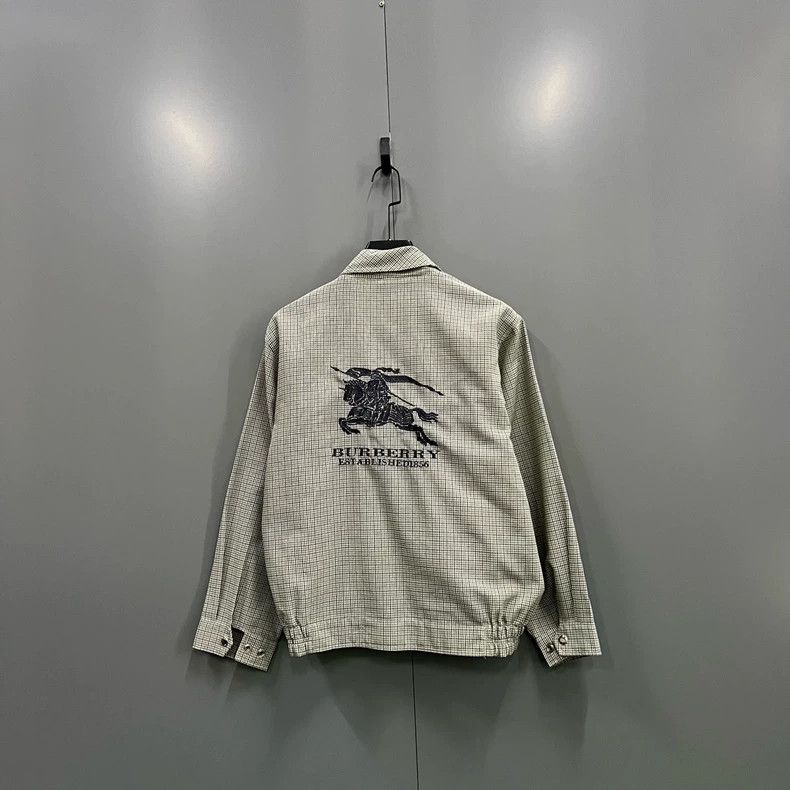 Burberry Burberry Checkered Embroidered Jacket Size 95 Size US M / EU 48-50 / 2 - 2 Thumbnail