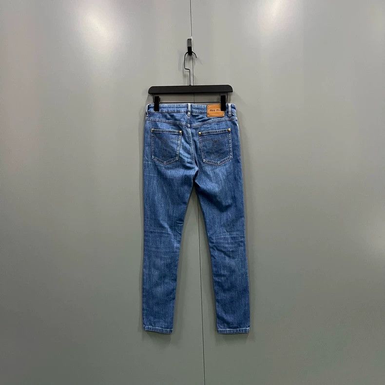 Miu Miu miumiu blue denim pants 26 size Size US 26 / EU 42 - 2 Thumbnail