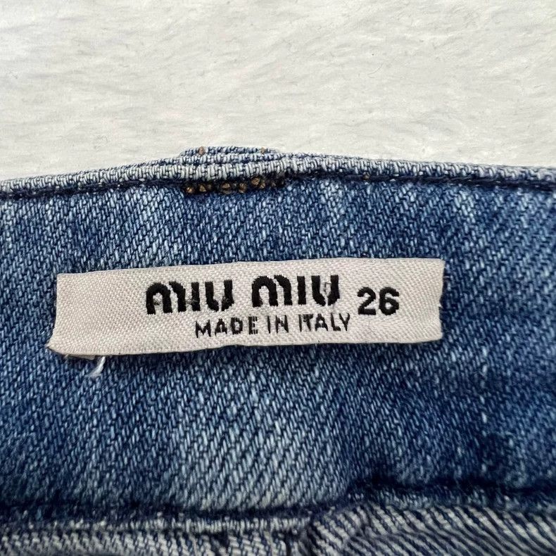 Miu Miu miumiu blue denim pants 26 size Size US 26 / EU 42 - 3 Thumbnail