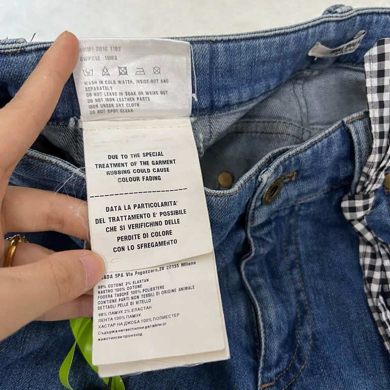 Miu Miu miumiu blue denim pants 26 size Size US 26 / EU 42 - 4 Thumbnail