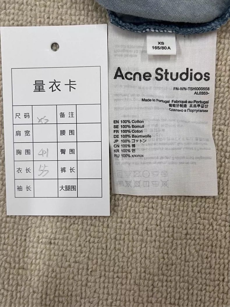 Acne Studios Acne Studios Faded Logo Short Sleeve T-Shirt Size US XS / EU 42 / 0 - 5 Thumbnail