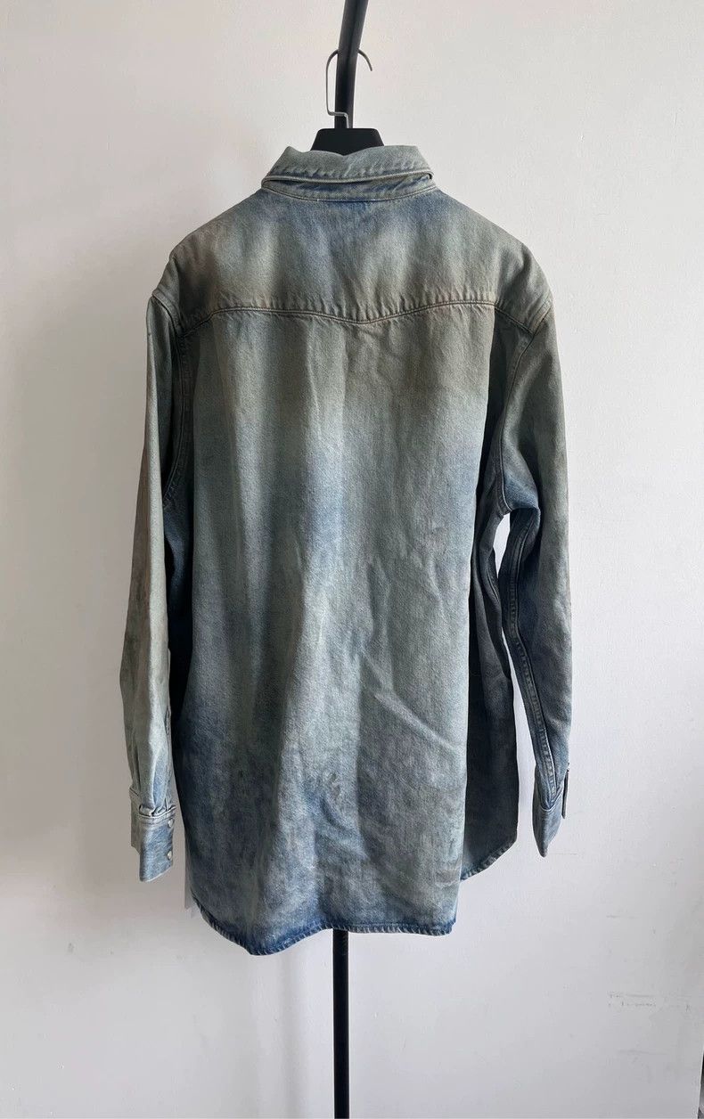 Acne Studios Acne Studios Blue Denim Long Sleeve Shirt Size US L / EU 52-54 / 3 - 2 Thumbnail