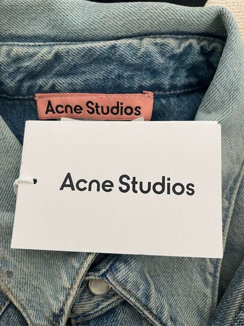 Acne Studios Acne Studios Blue Denim Long Sleeve Shirt Size US L / EU 52-54 / 3 - 4 Thumbnail