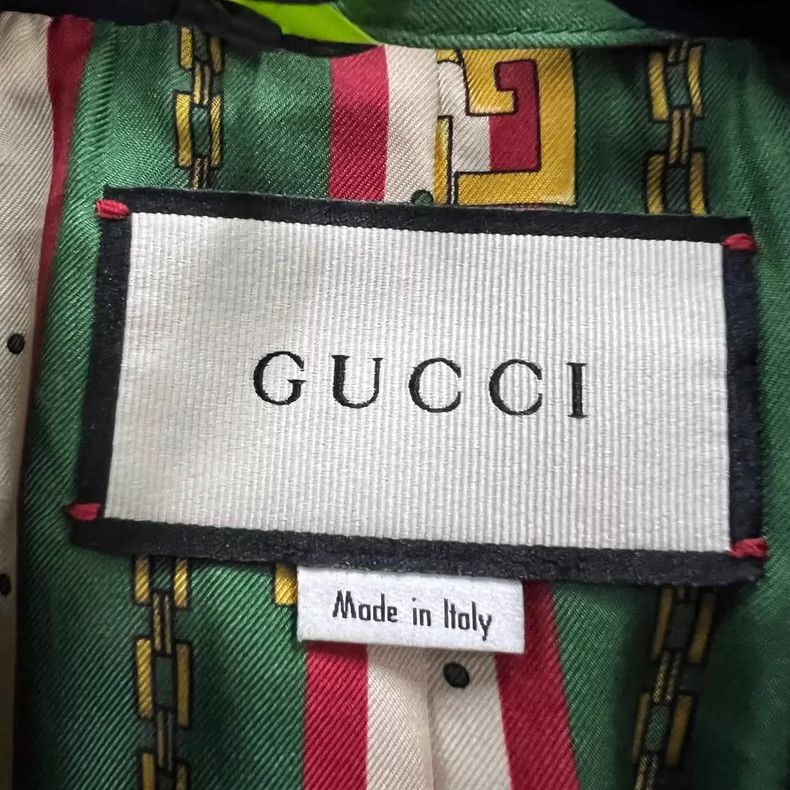 Gucci GUCCI Navy Blazer with Red Trim Size US M / EU 48-50 / 2 - 3 Thumbnail