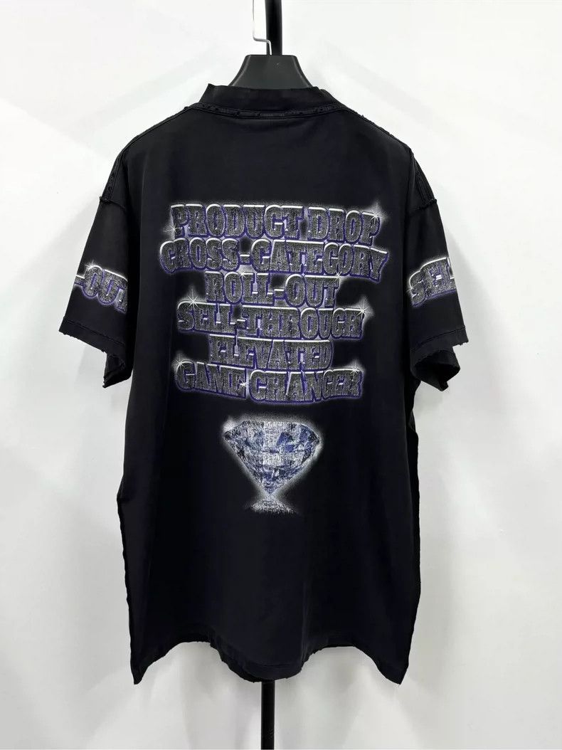 Balenciaga Balenciaga SS24 Letter Print Short Sleeve T-Shirt Size US S / EU 44-46 / 1 - 2 Thumbnail