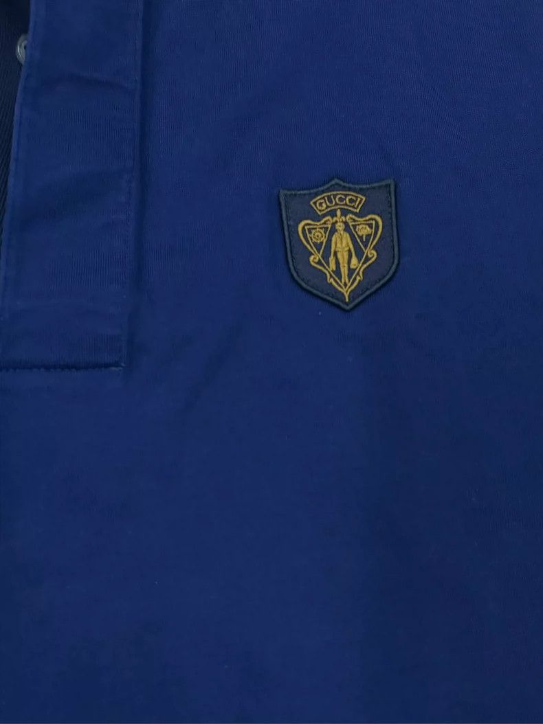 Gucci GUCCI Long Sleeve Polo Shirt with Logo Size US M / EU 48-50 / 2 - 4 Thumbnail
