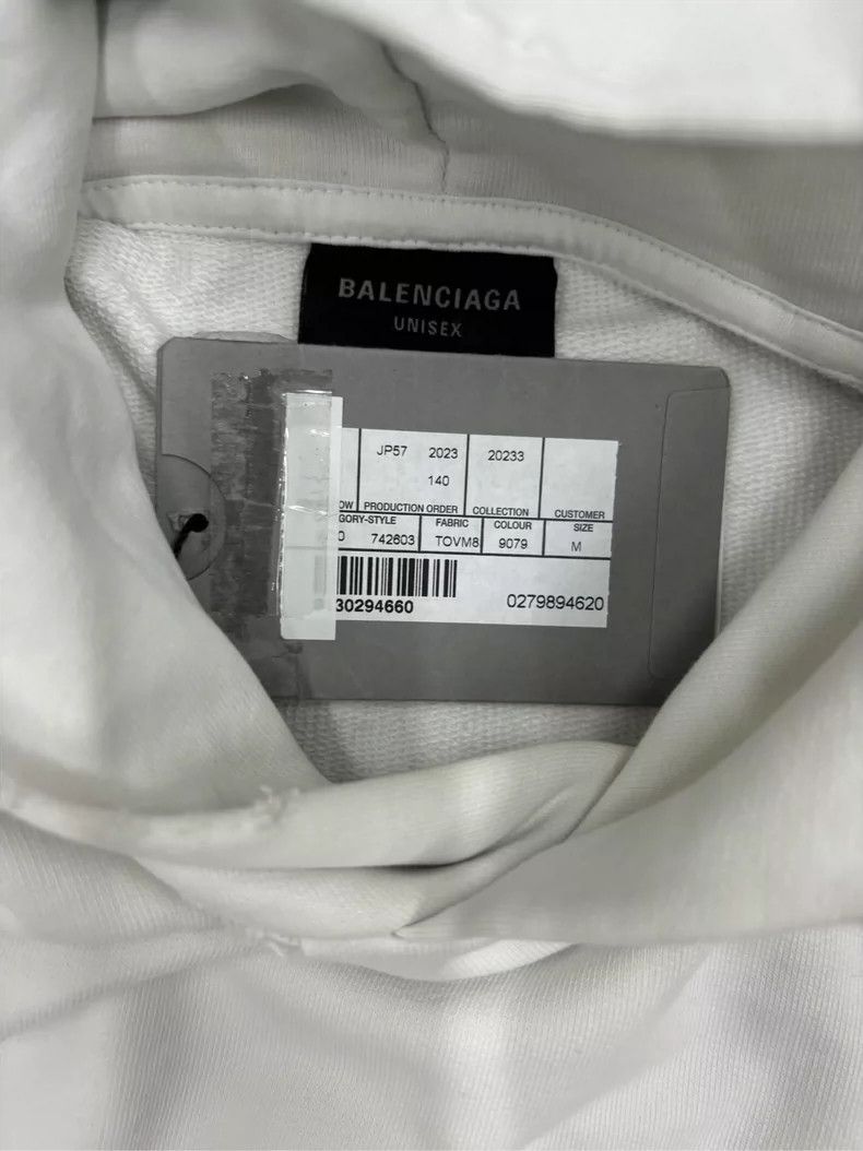 Balenciaga Balenciaga Embroidered Casual Hoodie Size M Size US M / EU 48-50 / 2 - 4 Thumbnail