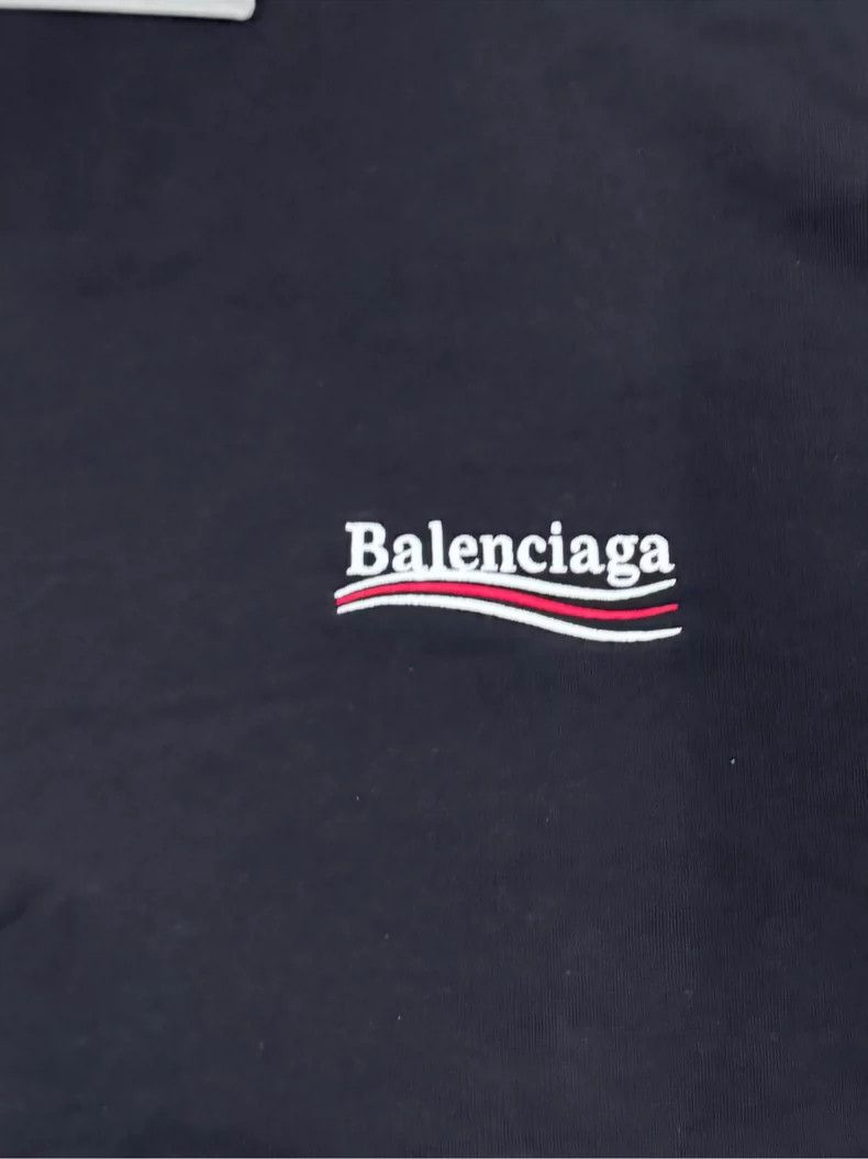 Balenciaga Balenciaga Embroidered Black Sweatshirt Size US XXS / EU 40 - 4 Thumbnail