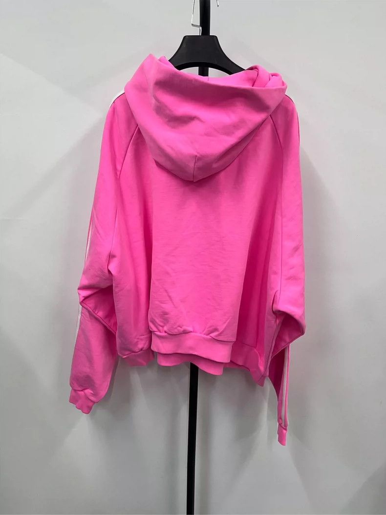Balenciaga Balenciaga x adidas Pink Hooded Sweatshirt Size US M / EU 48-50 / 2 - 2 Thumbnail