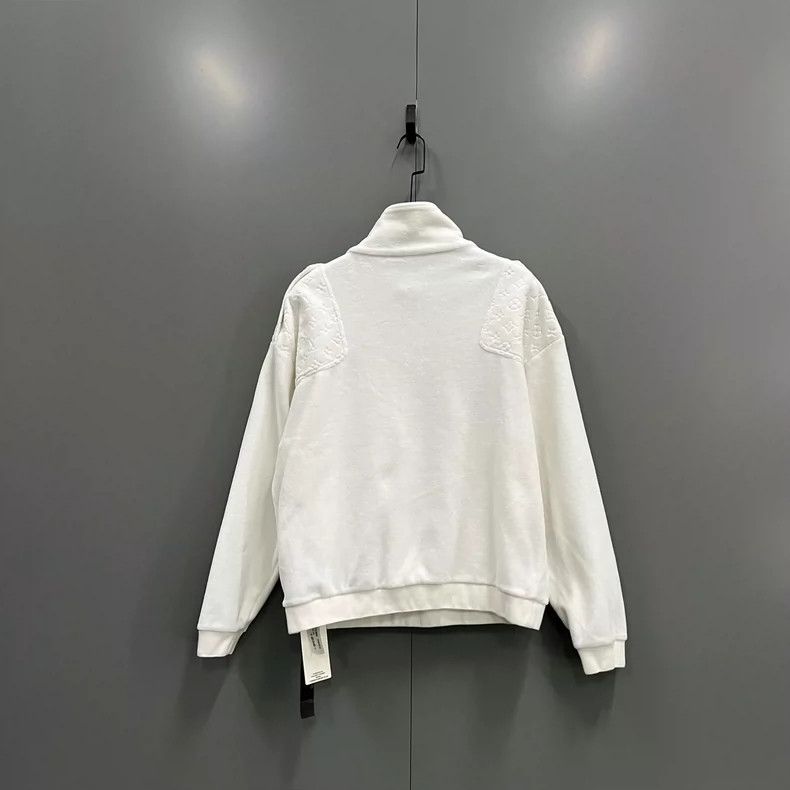 Louis Vuitton Louis Vuitton White Velvet Half-Zip Jacket Size US S / EU 44-46 / 1 - 2 Thumbnail