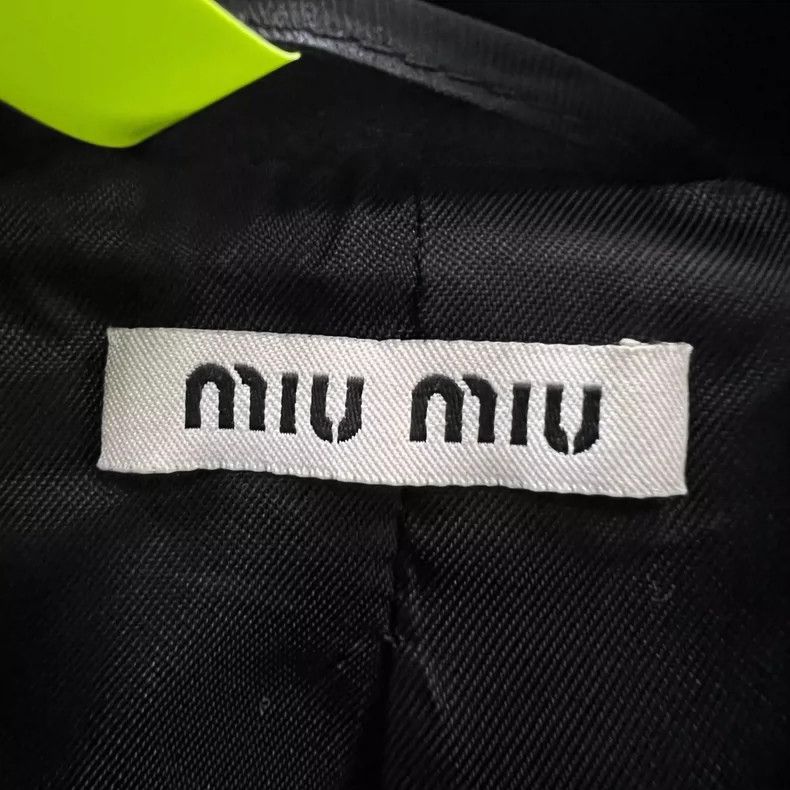 Miu Miu Miu Miu Black Double-Breasted Coat Size 40 Size US M / EU 48-50 / 2 - 3 Thumbnail