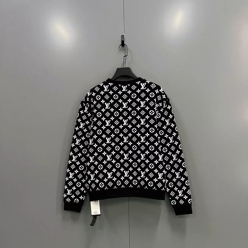Louis Vuitton Louis Vuitton Black Monogram Sweatshirt Size S Size US S / EU 44-46 / 1 - 2 Thumbnail