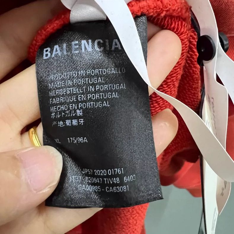 Balenciaga Balenciaga Band Hooded Sweatshirt XL Size US XL / EU 56 / 4 - 4 Thumbnail