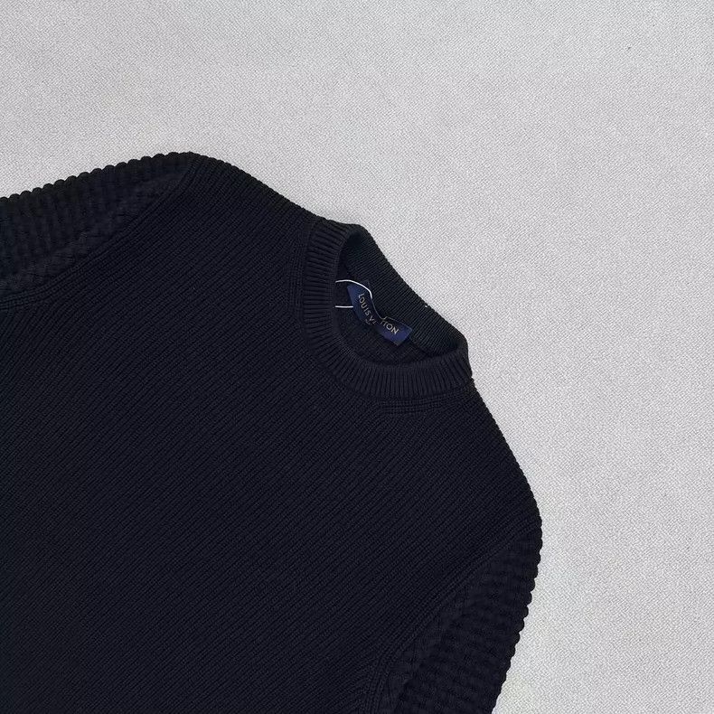 Louis Vuitton Louis Vuitton Embroidered Logo Ribbed Sweater Size US L / EU 52-54 / 3 - 2 Thumbnail