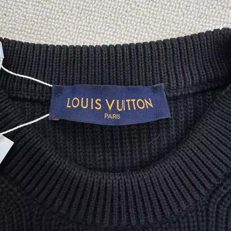 Louis Vuitton Louis Vuitton Embroidered Logo Ribbed Sweater Size US L / EU 52-54 / 3 - 5 Thumbnail