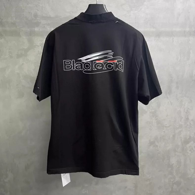 Balenciaga Balenciaga Black Logo Print Short Sleeve T-Shirt Size US XS / EU 42 / 0 - 5 Thumbnail