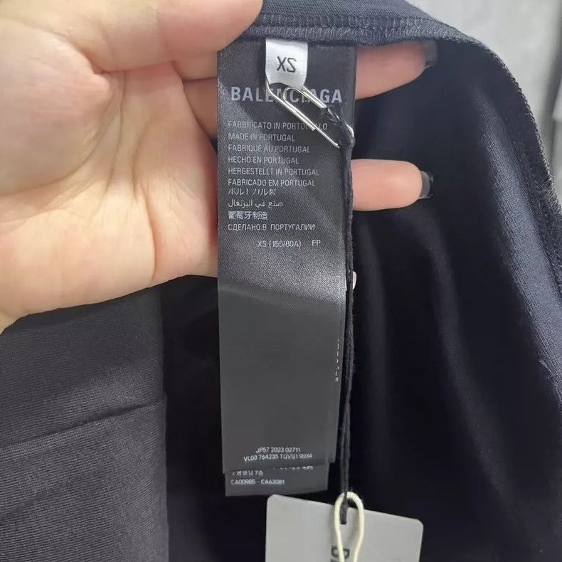 Balenciaga Balenciaga Black Logo Print Short Sleeve T-Shirt Size US XS / EU 42 / 0 - 3 Thumbnail
