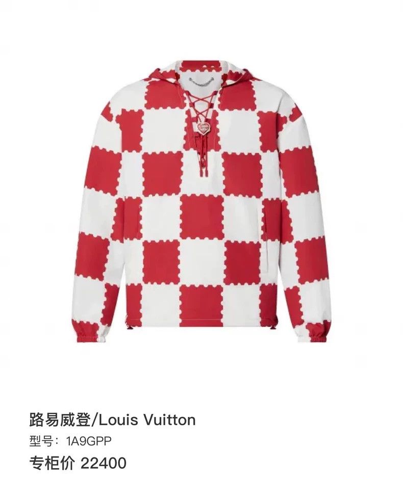 Louis Vuitton Louis Vuitton Nigo2 Red White Checkered Jacket Size US L / EU 52-54 / 3 - 7 Thumbnail