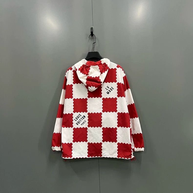 Louis Vuitton Louis Vuitton Nigo2 Red White Checkered Jacket Size US L / EU 52-54 / 3 - 2 Thumbnail