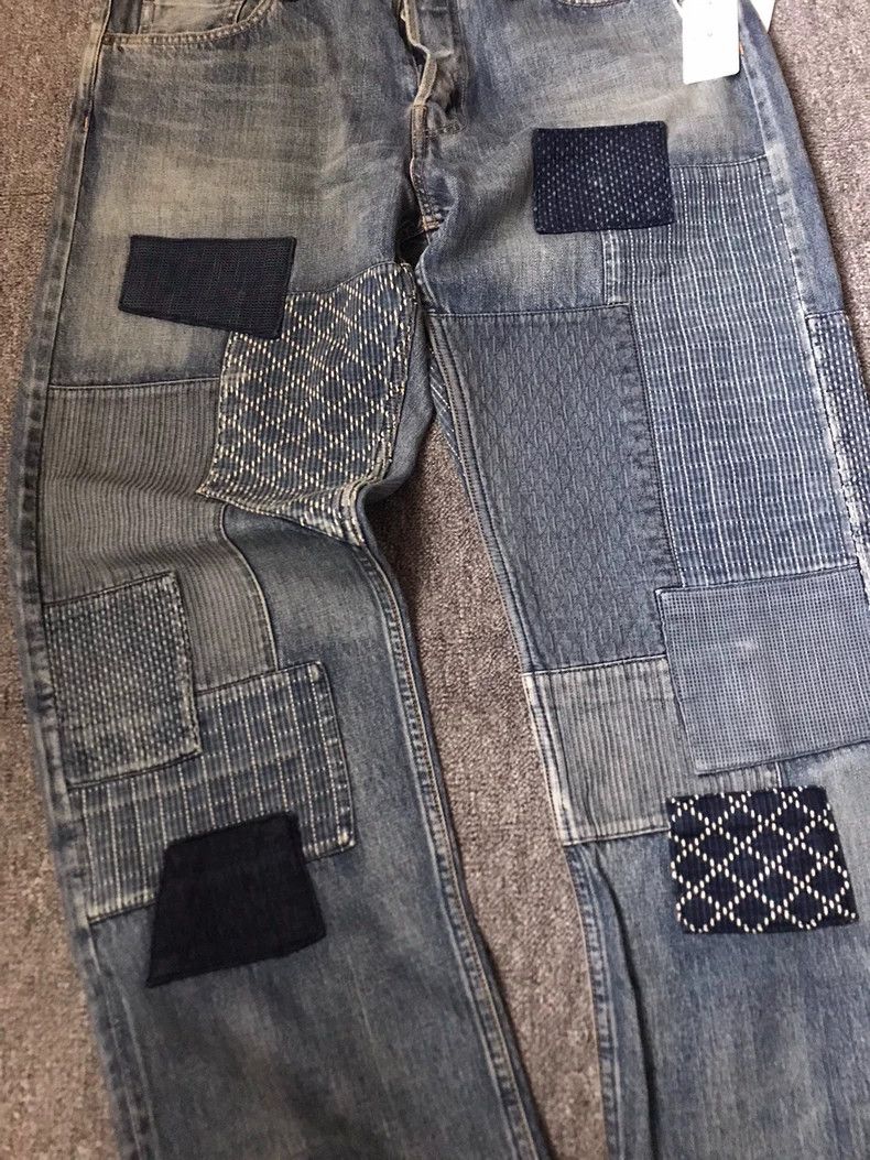 Kapital Fdmtl Patchwork Denim Pants Size 34 Size US 34 / EU 50 - 2 Thumbnail