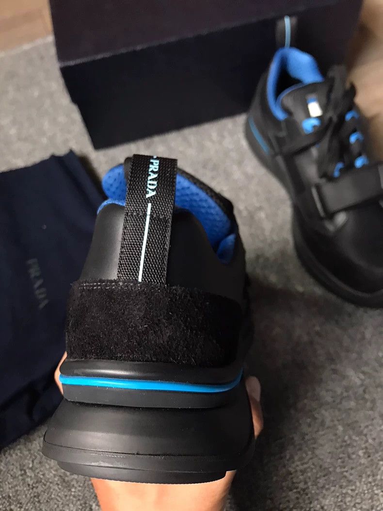 Prada Prada Casual Shoes Blue and Black Color Size US 10 / EU 43 - 3 Thumbnail