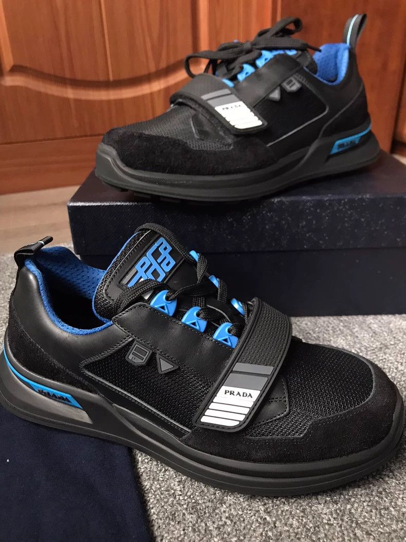 Prada Prada Casual Shoes Blue and Black Color Size US 10 / EU 43 - 6 Thumbnail