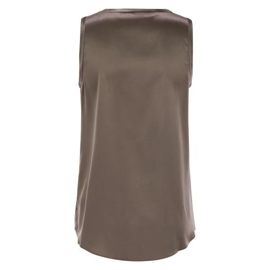 Brunello Cucinelli BRUNELLO CUCINELLI Women Tops M0C59E0600 BROWN Size M / US 6-8 / IT 42-44 - 2 Thumbnail
