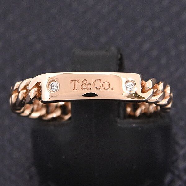 Tiffany & Co. Tiffany & Co Tiffany Micro Link 750PG Ring Leather Ring Size ONE SIZE - 8 Thumbnail