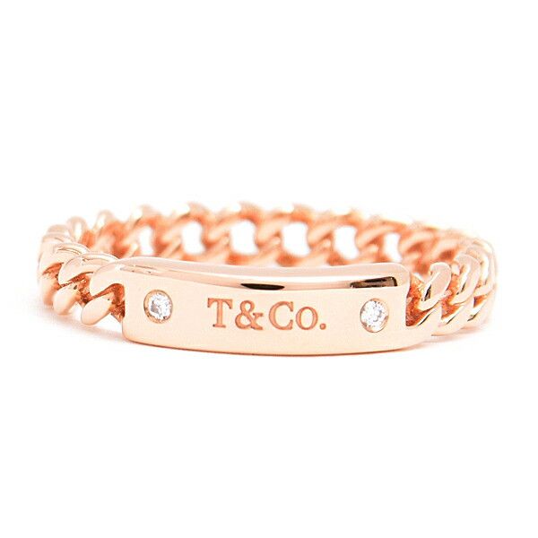 Tiffany & Co. Tiffany & Co Tiffany Micro Link 750PG Ring Leather Ring Size ONE SIZE - 2 Thumbnail