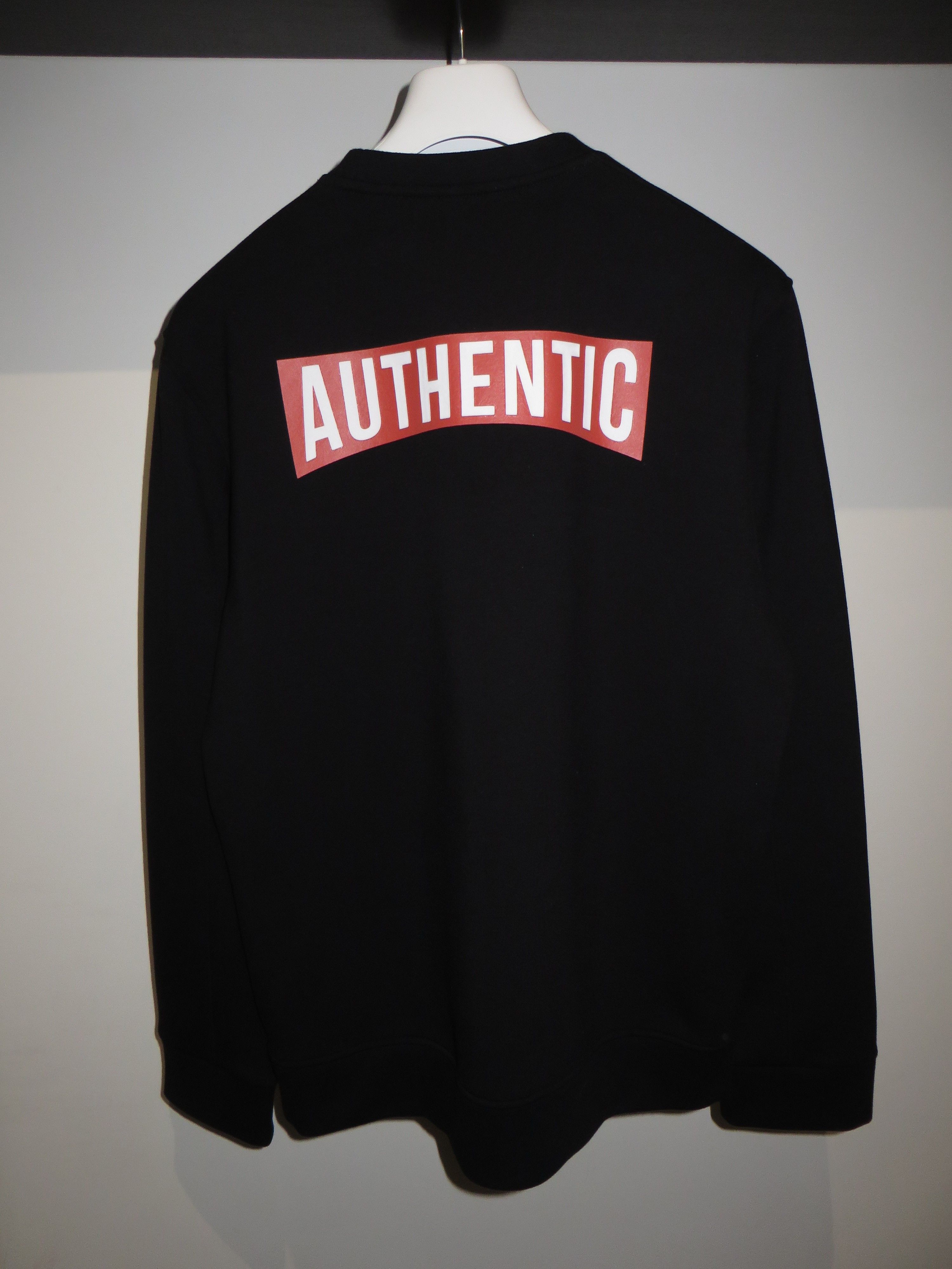 Neil Barrett "Authentic" printed neoprene sweatshirt Size US XL / EU 56 / 4 - 7 Thumbnail