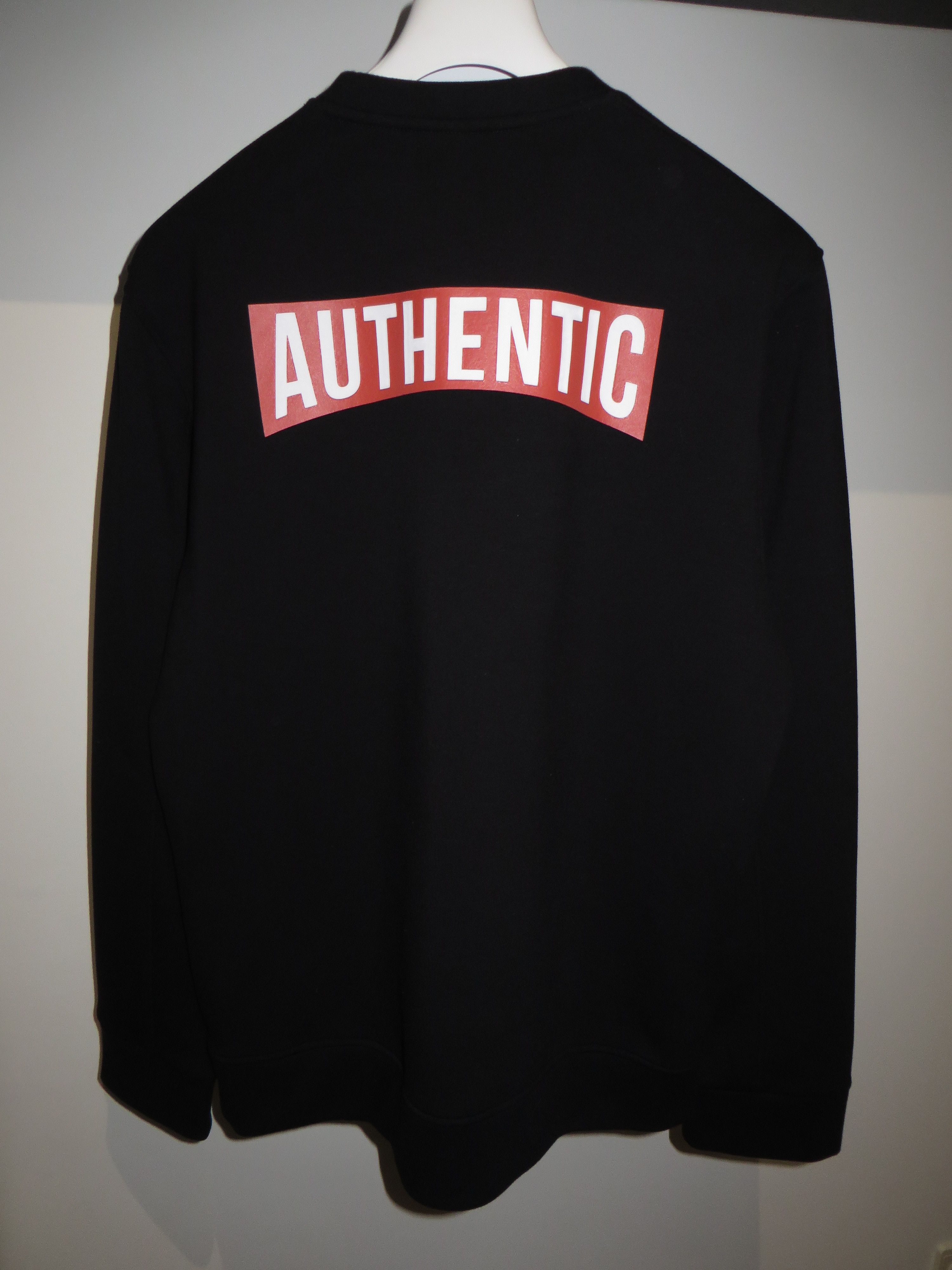 Neil Barrett "Authentic" printed neoprene sweatshirt Size US XL / EU 56 / 4 - 8 Thumbnail