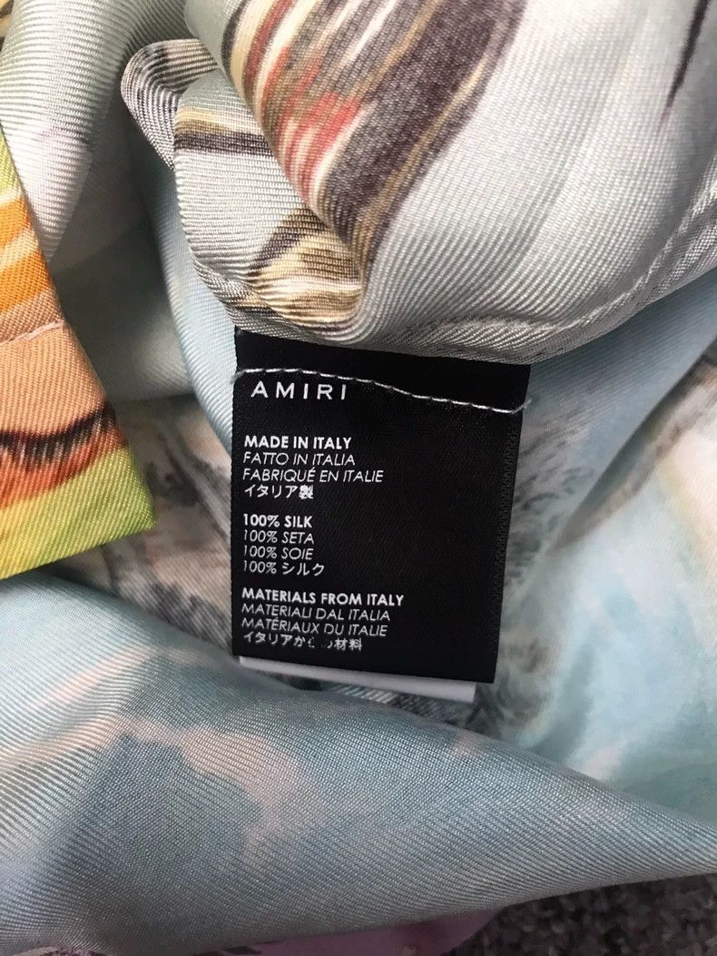 Amiri AMIRI Short Sleeve Silk Vacation Shirt Size US M / EU 48-50 / 2 - 6 Thumbnail