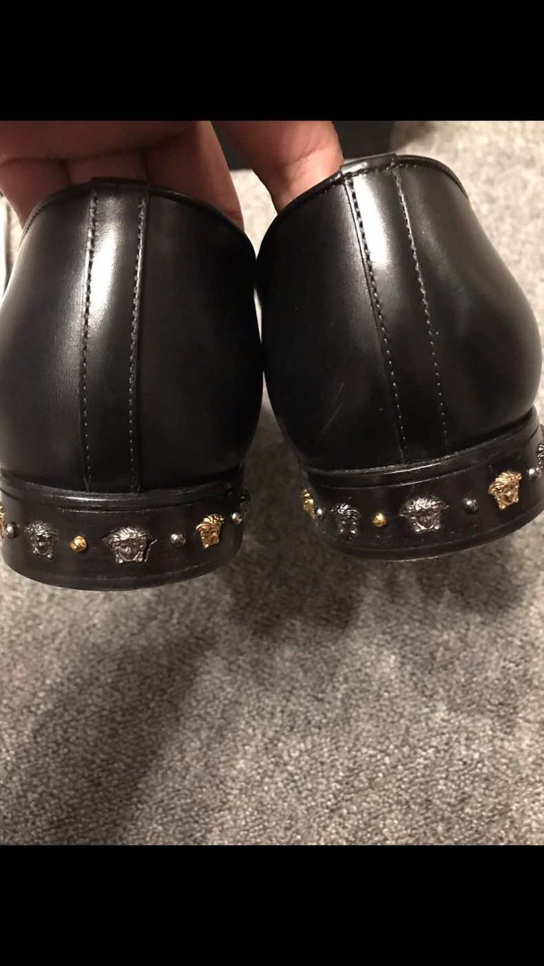 Versace Versace Black Leather Casual Shoes Size 43 Size US 10 / EU 43 - 5 Thumbnail