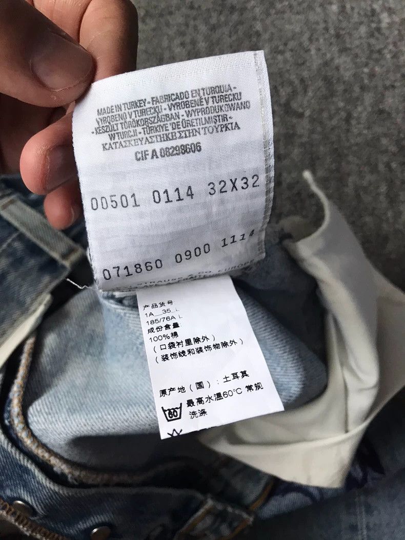Balenciaga Designer Denim Pants with Unique Graffiti Design Size US 38 / EU 54 - 5 Thumbnail