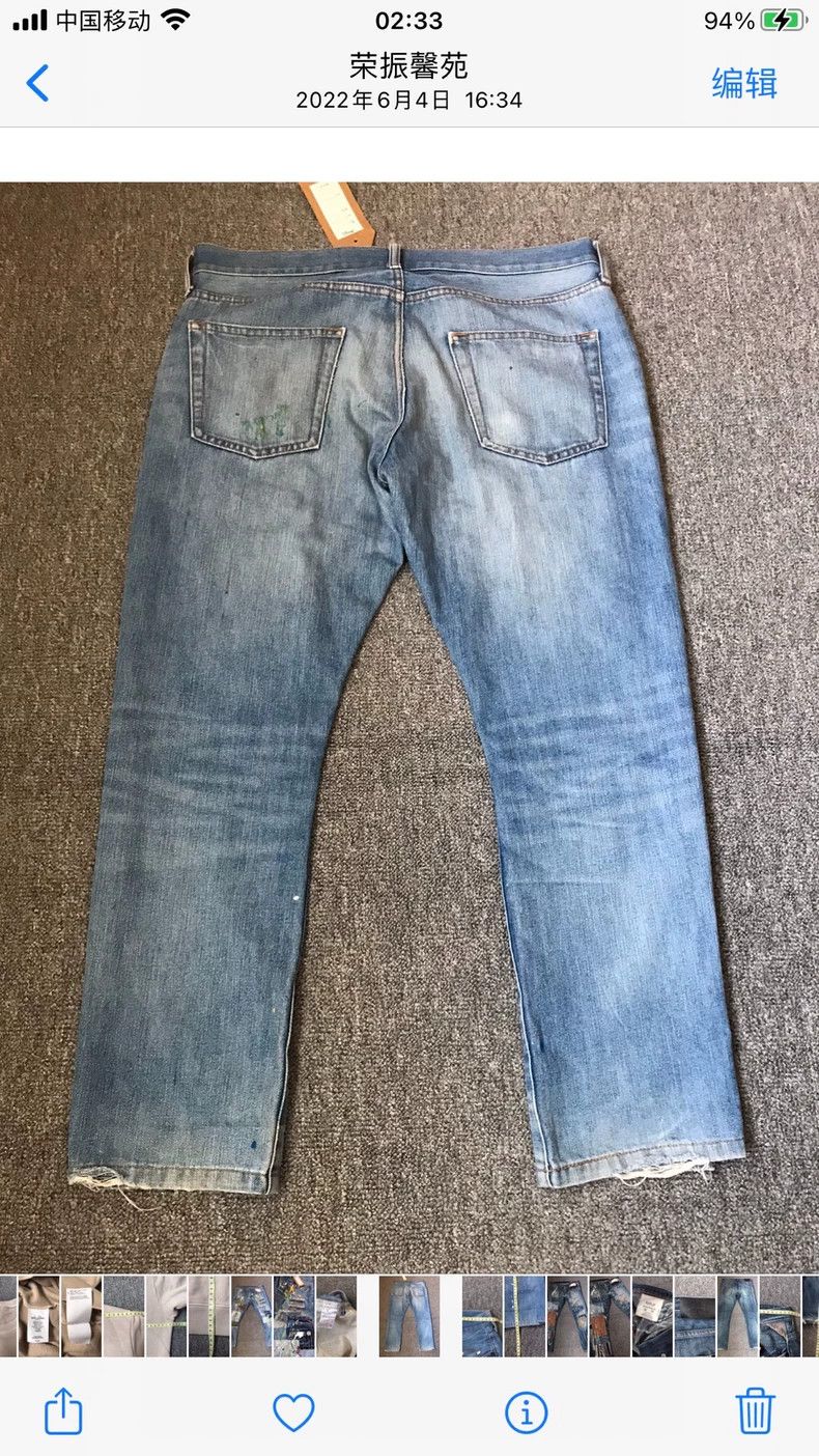 Bode Eco-Friendly Handcrafted Denim Pants Size US 33 - 2 Thumbnail