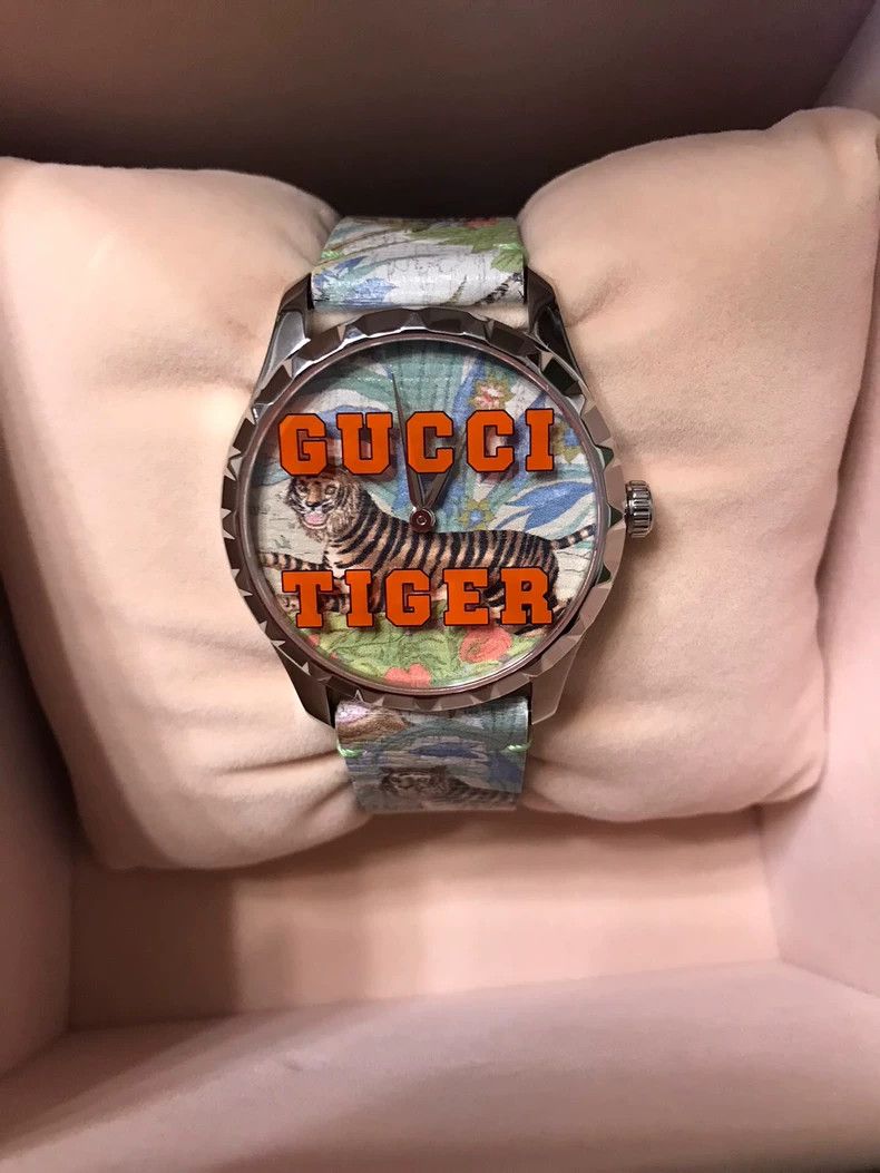Gucci Gucci Tiger Pattern Quartz Watch with Box Size ONE SIZE - 2 Thumbnail