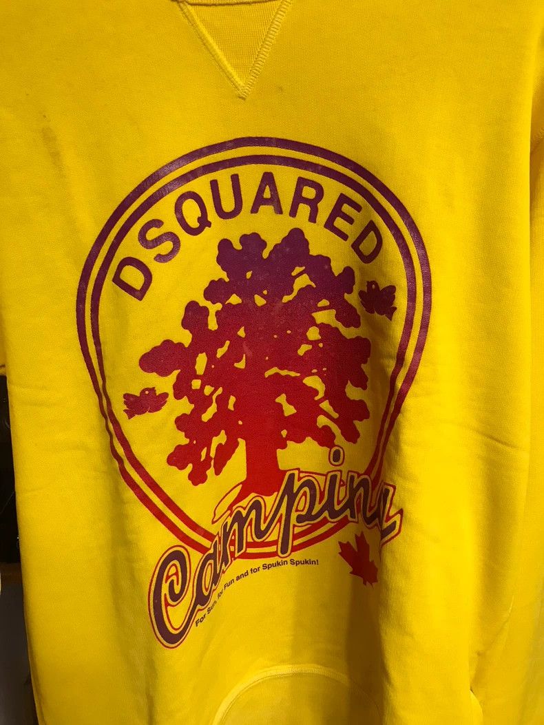 Dsquared2 DSQUARED2 Yellow Graphic Sweatshirt Size US M / EU 48-50 / 2 - 2 Thumbnail