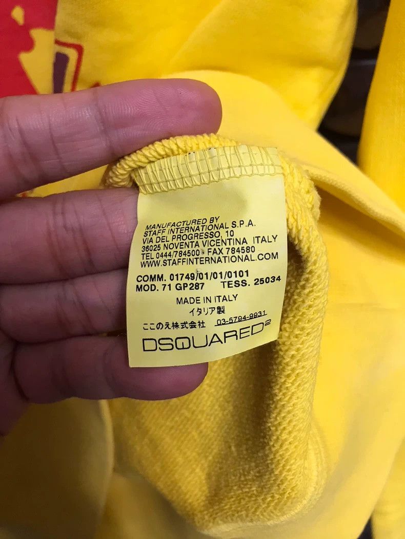 Dsquared2 DSQUARED2 Yellow Graphic Sweatshirt Size US M / EU 48-50 / 2 - 4 Thumbnail