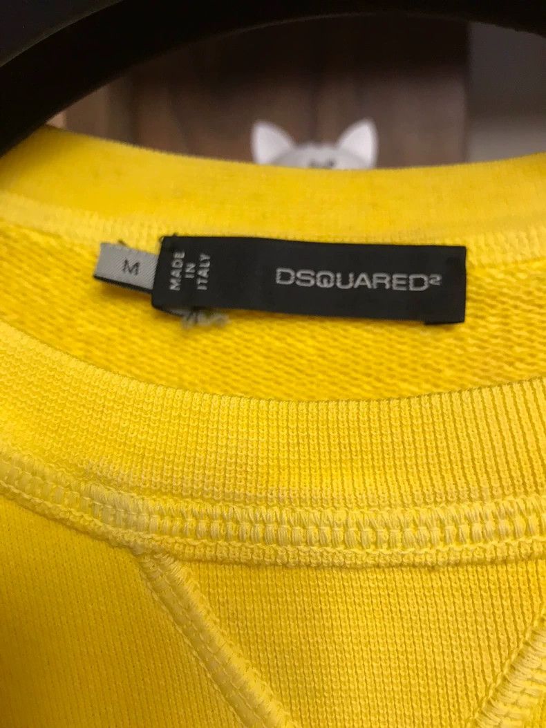 Dsquared2 DSQUARED2 Yellow Graphic Sweatshirt Size US M / EU 48-50 / 2 - 3 Thumbnail