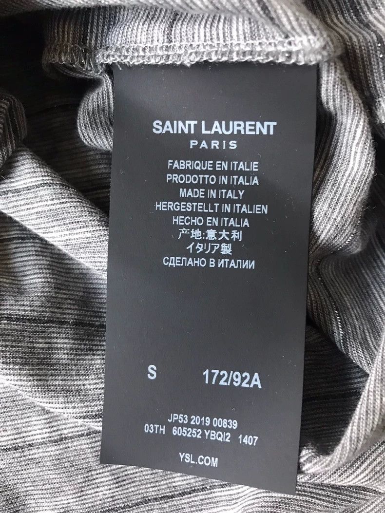 Saint Laurent Paris Saint Laurent Paris Short Sleeve T-Shirt Size US S / EU 44-46 / 1 - 5 Thumbnail
