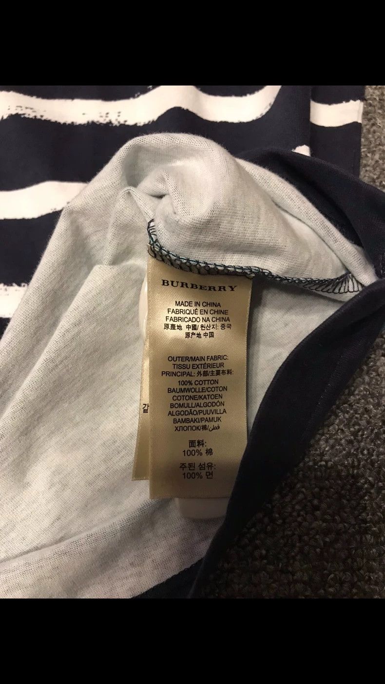Burberry Burberry Short Sleeve Striped T-Shirt Size US XL / EU 56 / 4 - 3 Thumbnail