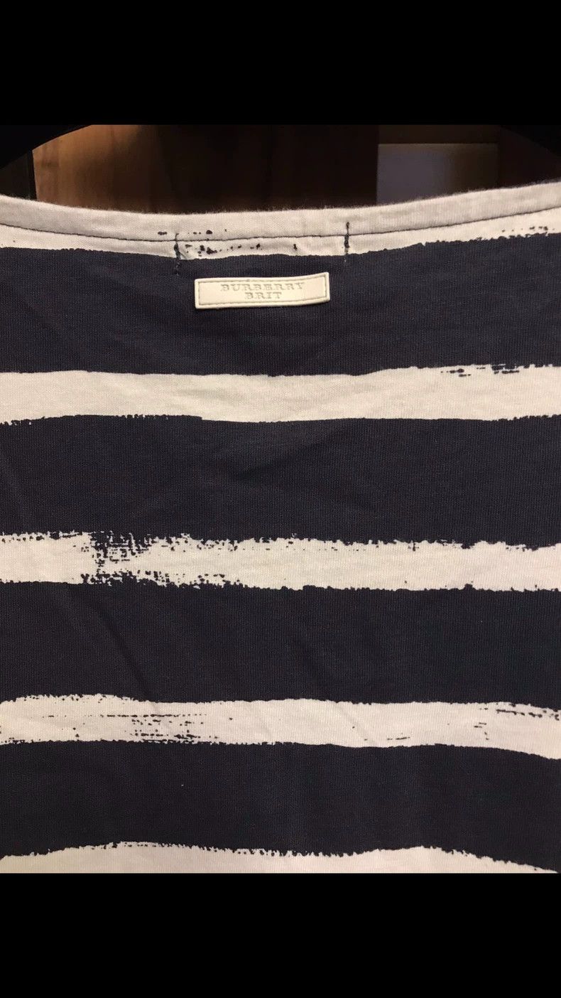 Burberry Burberry Short Sleeve Striped T-Shirt Size US XL / EU 56 / 4 - 2 Thumbnail