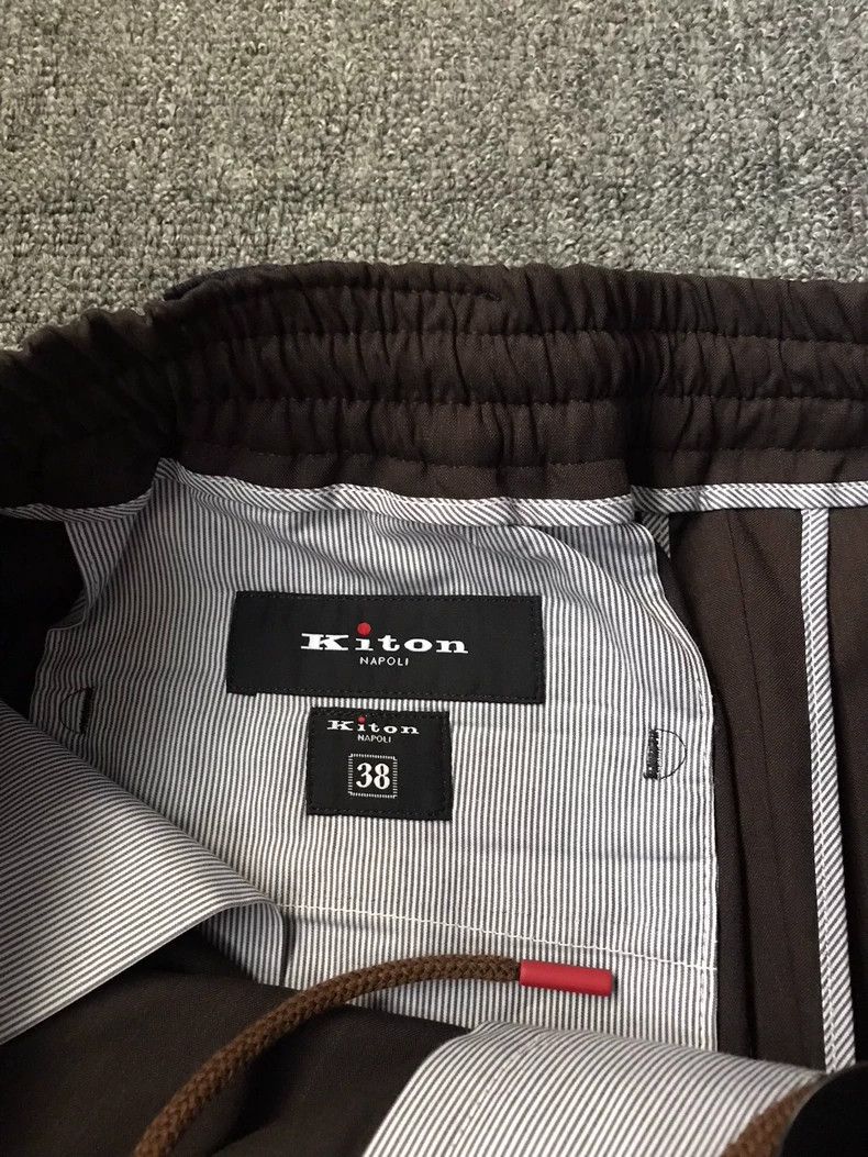 Ermenegildo Zegna Kiton Casual Pants with Enamel Button Closure Size US 38 / EU 54 - 5 Thumbnail