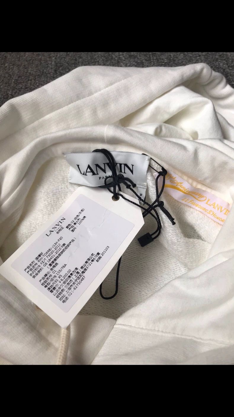 Lanvin Lanvin Cotton Hoodie with Drawstring Design Size US XS / EU 42 / 0 - 4 Thumbnail