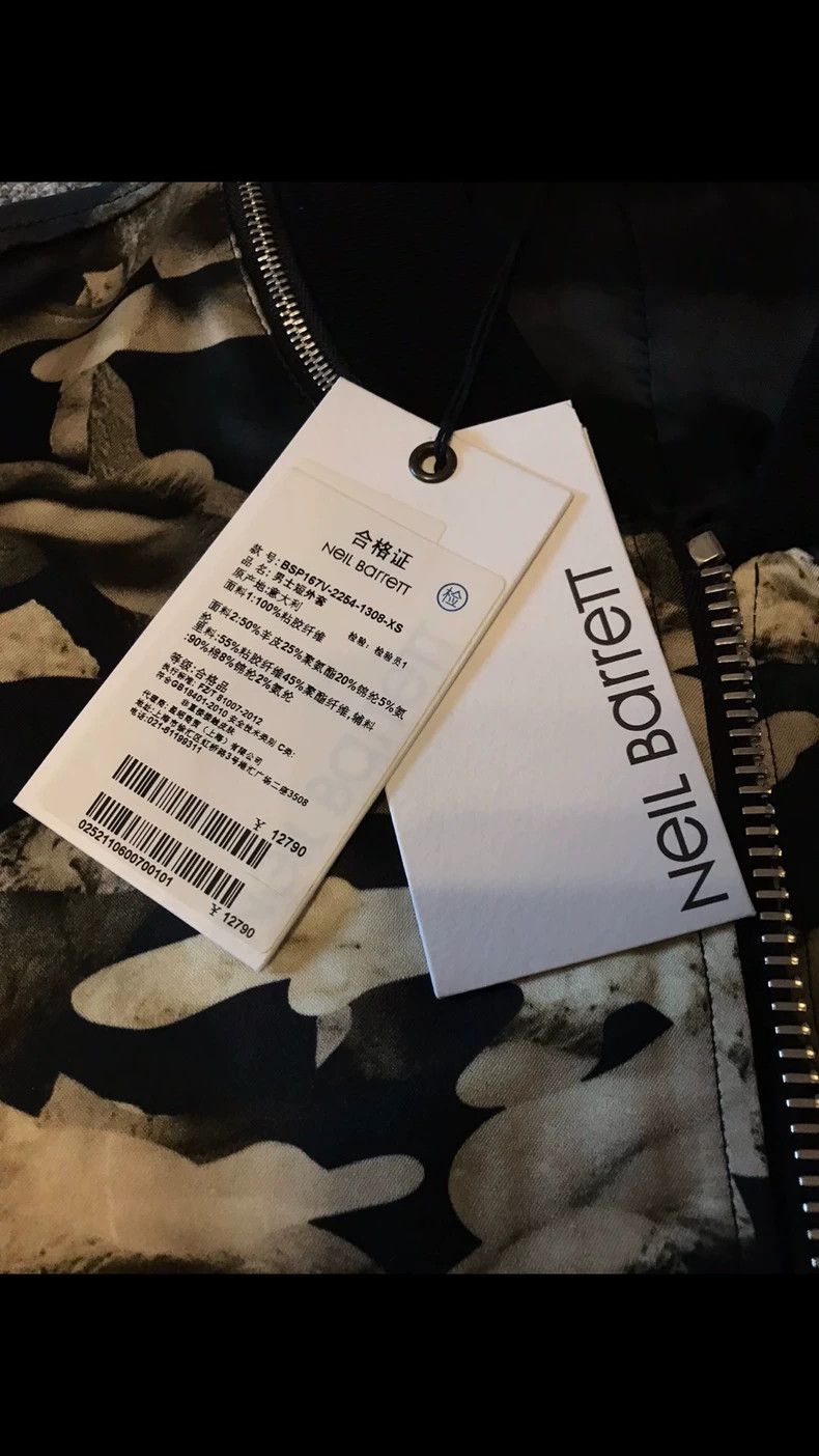 Neil Barrett Neil Barrett Camouflage Jacket with Zip Collar Size US XS / EU 42 / 0 - 3 Thumbnail