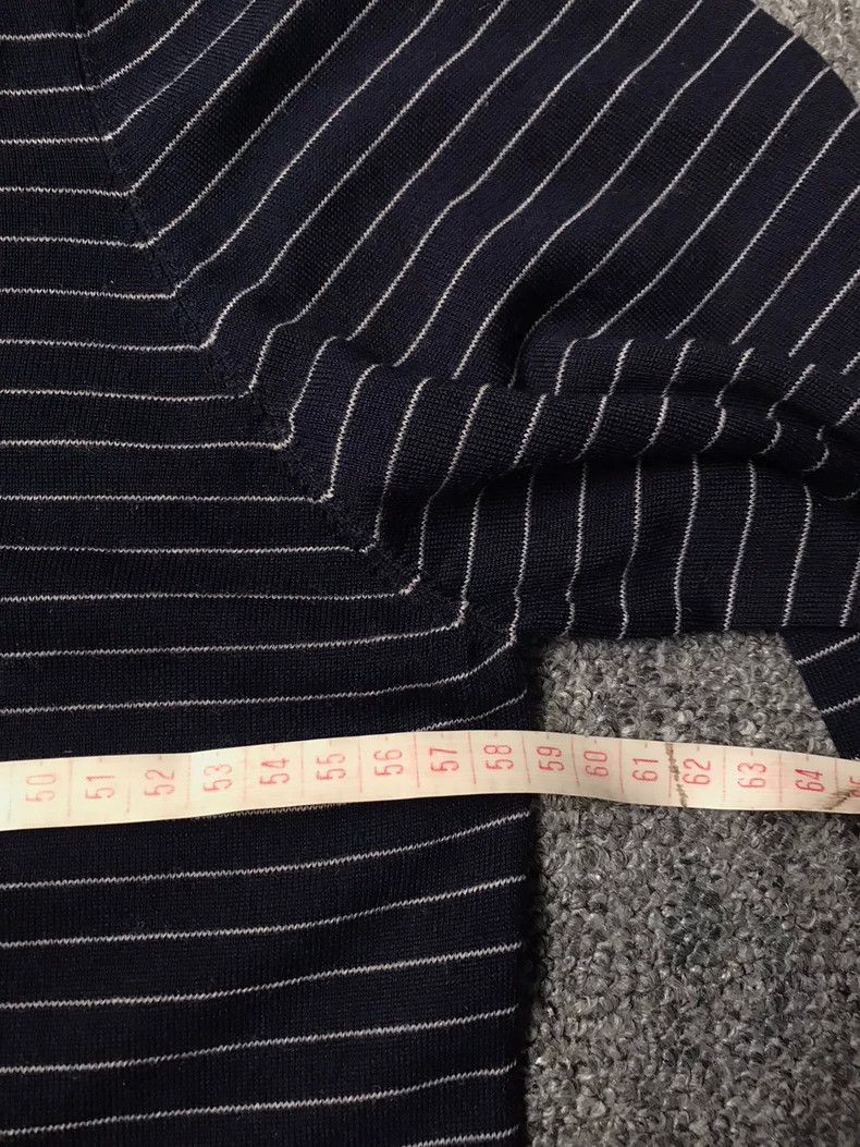 Brunello Cucinelli Brunello Cucinelli Wool Blend Striped Sweater Size US L / EU 52-54 / 3 - 8 Thumbnail
