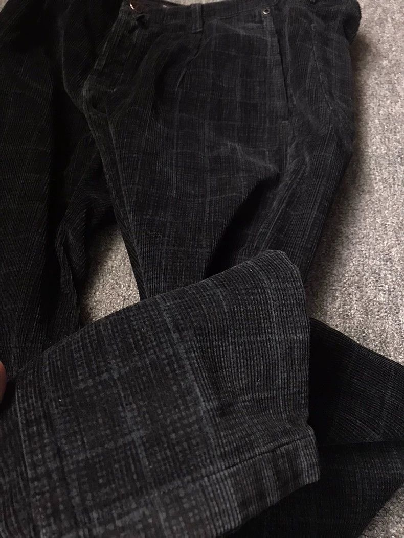 Ermenegildo Zegna Kiton Black Gray Patterned Casual Pants Size US 35 - 5 Thumbnail