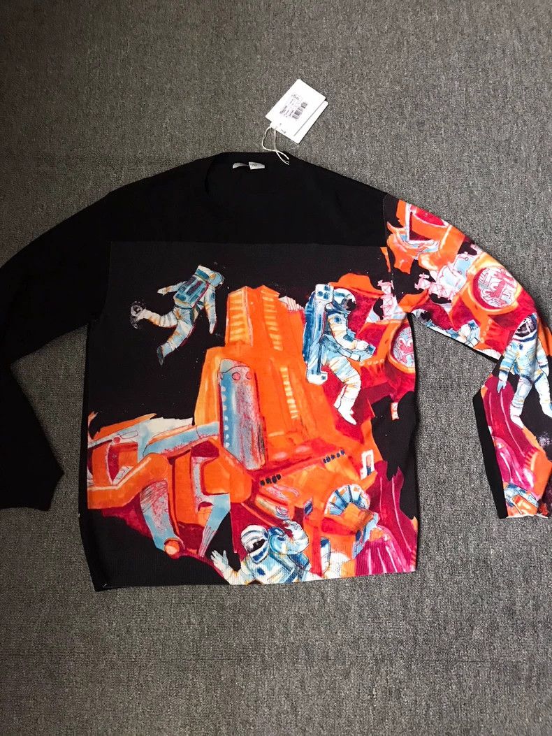 Valentino Valentino Astronaut Graphic Knit Sweater Size US XL / EU 56 / 4 - 3 Thumbnail